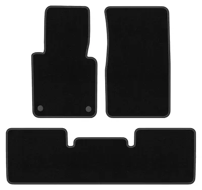 Productafbeelding van Naaldvilt automatten voor Mercedes G-Klasse W461 1978-2008 – 3-delig, zwart, op maat – Wielganizator BASIC