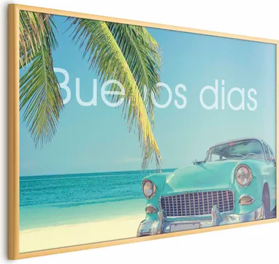 Produktbild von Posterpapier Poster - Buenos Dias 30x21 cm Text c-C-0216-ao-a