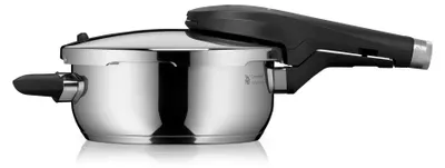 Produktbild von WMF 795819990, 3 l, Keramik, Elektro, Gas, Halogen, Induktion, Schwarz, Edelstahl, 22 cm, Edelstahl, Schwarz