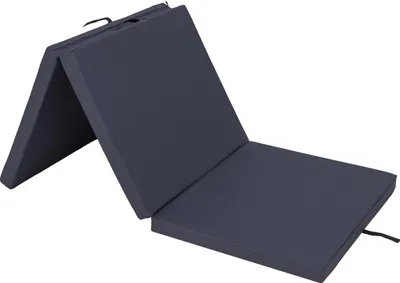 Immagine prodotto di HobbyGarden materasso pieghevole Ben - 195×80×8 cm, rosso, pieghevole, letto per ospiti e tappetino da palestra, sfoderabile, di facile manutenzione e mobile BLU SCURO