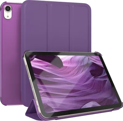 Produktbild von EAZY CASE Smartcase für Apple iPad Mini 6 (2021) Tabletcase Bookcover Smart Flipcase magnetisch Lila