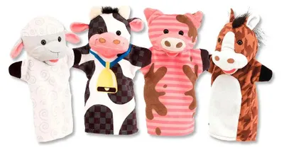 Image de Marionnettes à main Melissa & Doug « Les amis de la ferme »   Enfants   Taille unique