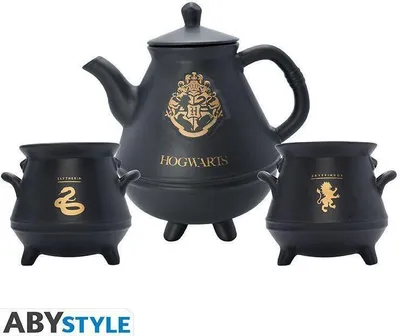 Produktbild von ABYstyle ABYTAB024, Teekannenset, 1000 ml, Schwarz, Gold, Keramik, 250 ml, 2 Stück(e)