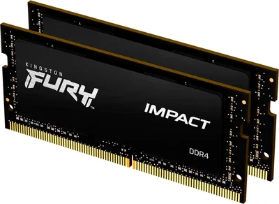Immagine prodotto di Kingston FURY Impact/SO-DIMM DDR4/32GB/3200MHz/CL20/2x16GB/Nero