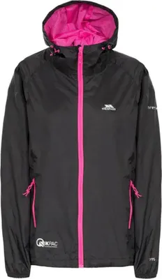 Productafbeelding van Trespass winddichte jas voor dames, kleur: zwart, maat: XL