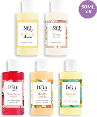 Produktbild von The Bath Factory Duschgel-Set (5 x 50 ml)