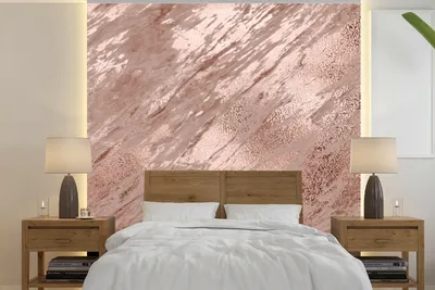 Produktbild von Marmer-Fotobehang, Patronen, 240 cm x 240 cm, rote Marmor-Design