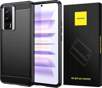 Obrázok produktu pre Ochranné puzdro SPACECASE Carbon do Poco F5 Pro black