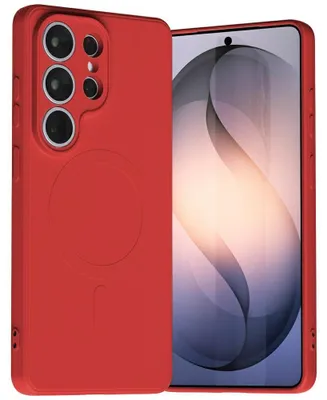 Productafbeelding van Mercury Semi-Silicone Magsafe hoesje voor de Samsung Galaxy S26 Ultra, rood