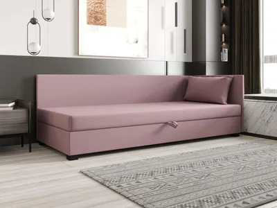 Obrázok produktu pre Jednolôžková posteľ 120x195 ZAJDA PLUS 2 s úložným priestorom - ružová