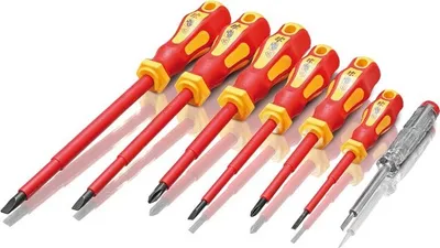 Produktbild von Isolierter Schraubendrehersatz VDE, 7-tlg.