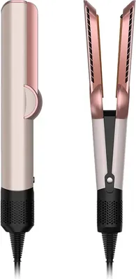 Image de Lisseur & sèche-cheveux professionnel, technologie des ions négatifs, design élégant, rose, prise EU