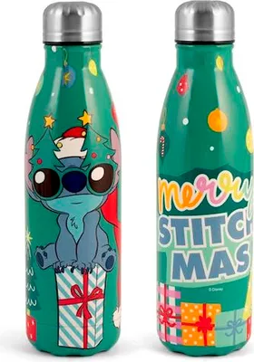 Zdjęcie produktu dla Termos świąteczny Stitch, zielony, 0,5 l