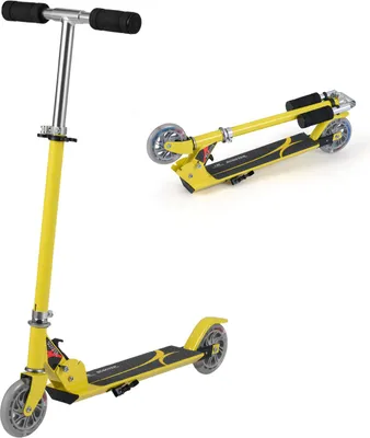 Obrázok produktu pre KOMFOTTEU detský kolobežka s LED kolesami, detský kolobežka výškovo nastaviteľný a skladací, Kickscooter Cityroller z hliníka, kolobežka detský kolobežka pre deti od 4 rokov