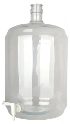 Image de Dame-jeanne, Bouteille de fermentation PET 23 litres avec robinet 5/16-7/16