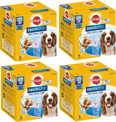 Produktbild von PEDIGREE® DENTASTIX™ Daily Oral Care Beutel Multipack Big Pack 10-25kg 4 x 8 x 7 Stück