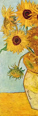 Produktbild von Vincent Van Gogh Kunstdruck Bild - Stillleben Mit Sonnenblumen, 1888 (91 x 30 cm)