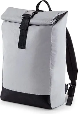 Immagine prodotto di BagBase BG138 | Zaino Roll-Top riflettente 26 x 43 x 13 cm - Colore: Argento riflettente - Dimensioni: 26 x 43 x 13 cm