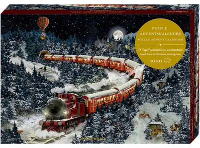 Productafbeelding van Puzzel-adventskalender – Kersttrein