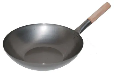 Produktbild von WOK PFANNE 36 cm flacher Boden Wokpfanne Gastronomie, AAF Nommel®