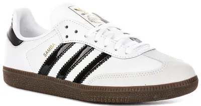 Produktbild von Adidas Samba OG J In White Black For Youth – 5 UK - 38 EU - 5.5 US / White Black