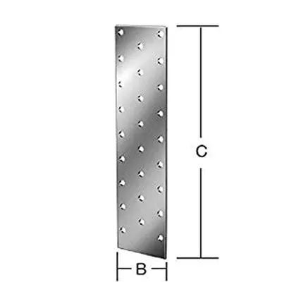Immagine prodotto di Piastra forata H240xL80xS2mm zincata sendzimir VORMANN