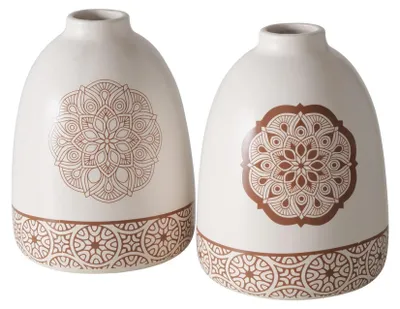 Image de Boltze Home Vase en grès H16cm Chakra