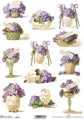 Produktbild von ITD Reispapier Decoupage Bastelpapier Serviettentechnik-R1077 Ostereier