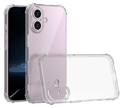 Image de Coque de protection en TPU antichoc pour Apple iPhone 16, transparente