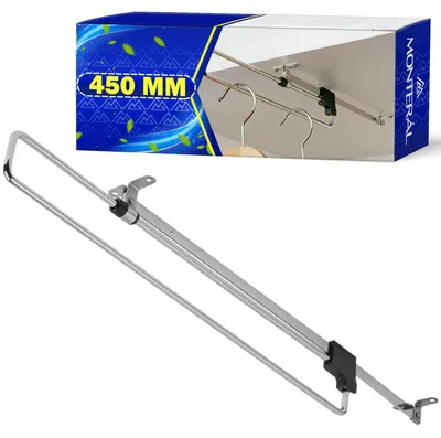Ausziehbarer Kleiderbügel 450 mm Edelstahl Teleskop