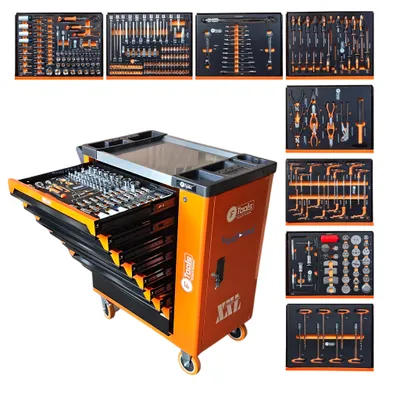 Immagine prodotto di Carrello portautensili Toolcar XXL Carrello da officina pieno di utensili manuali 8/8