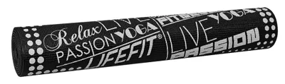 Obrázek produktu pro Gymnastická podložka LIFEFIT® SLIMFIT, 173x58x0,4cm, černá