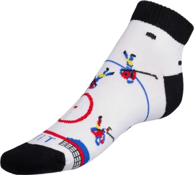 Obrázek produktu pro Ponožky nízké Hokej - 43-46 - Bílá,Černá,Červená