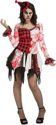Imagen del producto de Madre, payaso diabólico, vestimenta femenina, multicolor. Multicolor