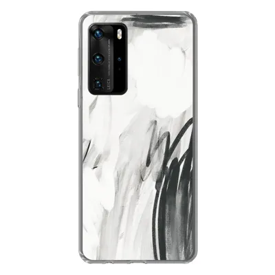 Produktbild von MuchoWow® Handyhülle Schutzhülle Hülle für Huawei P40 Pro Kunst - Schwarz - Weiß - Abstrakt Silikon Softcase Handy Hülle - Schutz