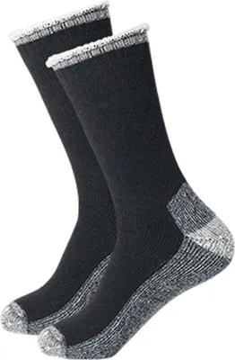 Produktbild von 1 Paar Uni-Wintersocken, Wollsocken in Mittelrohrform zum Wandern, Sport, maschinenwaschbar, feuchtigkeitsableitend, hält warm, rutschfest, für den Alltag