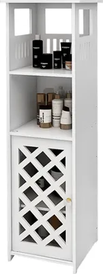 Produktbild von Badschrank Schrank,Freistehender Badschrank schmal Badezimmerschränke 78x22x22cm Weiß