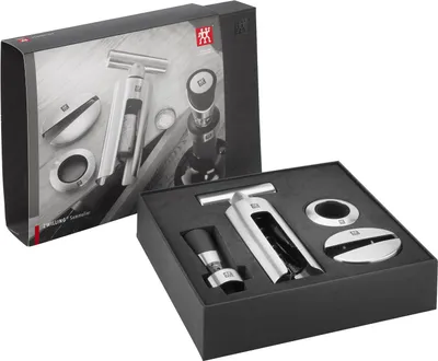 Produktbild von ZWILLING Sommelier Set, Korkenzieher, Tropfring, Folienschneider, Pourer, 190 mm, 210 mm, 50 mm
