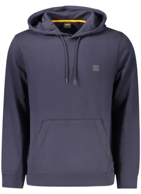 Produktbild von Blaues Kapuzen-Sweatshirt Herren - Langarm, Stickerei & Tasche
