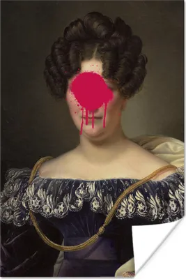 Produktbild von MuchoWow® Poster Johanna Henriette Engelen - Dubois Drahonet - Rosa 60x90 cm - Wanddekoration