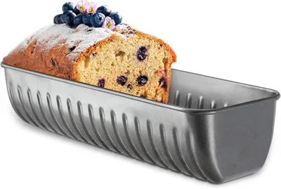 Productafbeelding van Bakvorm - Broodvorm Taartvorm - Zoete Gebakjes Maken - Antiaanbaklaag - 31 x 12 cm - Zwart