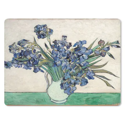 Produktbild von MuchoWow® Mauspad Mousepad Stilleben mit Schwertlilien - Vincent van Gogh 40x30 cm - Mousepads - Maus Mat - Pad - Mausunterlage - Anti Rutsch