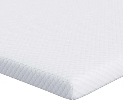 Image de vidaXL Surmatelas Blanc 140 x 190 cm Tissu Jacquard