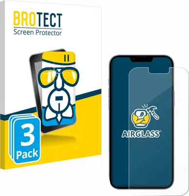 Produktbild von 3x BROTECT Schutzglas für Apple iPhone 13 Pro Max Schutzfolie Panzer Folie Glas Display Schutz klar