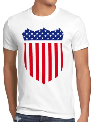 Produktbild von style3 USA Amerika Medal Medaille Wappen Flagge Herren T-Shirt