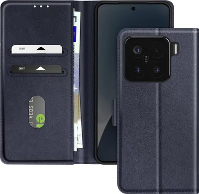 Immagine prodotto di Avizar, custodia a libro per Xiaomi 15 con video, blu notte