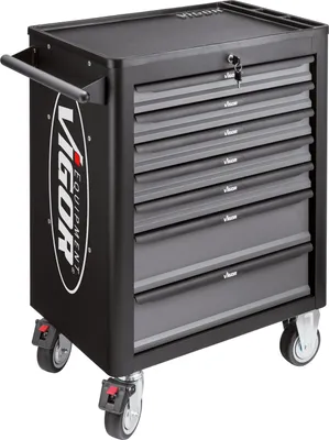 Obrázek produktu pro VIGOR dílenský vozík řady L prázdný V1901 D x Š x V: 723 mm x 459 mm x 1002 mm