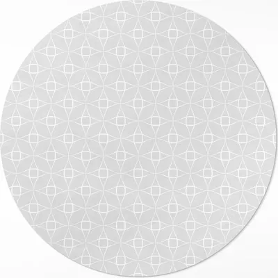 Produktbild von Linerane Muster minimalistische Dekoration– Vinyl Fußmatte – Ø 140cm – Rutschfest, Pflegeleicht & Langlebig
