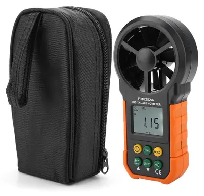 Productafbeelding van Digitale Anemometer - Windmeter - Handheld Snelheidsmeter - Compact Formaat - Luchtvolume Tester - Voor Buiten - Ergonomisch Ontwerp