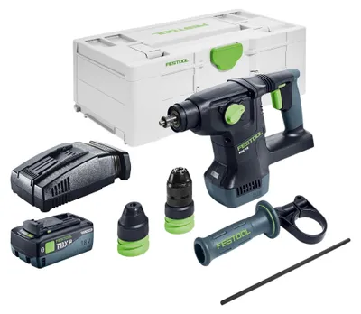 Produktbild von Festool KHC 18 EB-Basic Akku Kombihammer 18 V 2,6 J SDS-Plus Brushless + 1x Akku 8,0 Ah + Schnellladegerät + Systainer